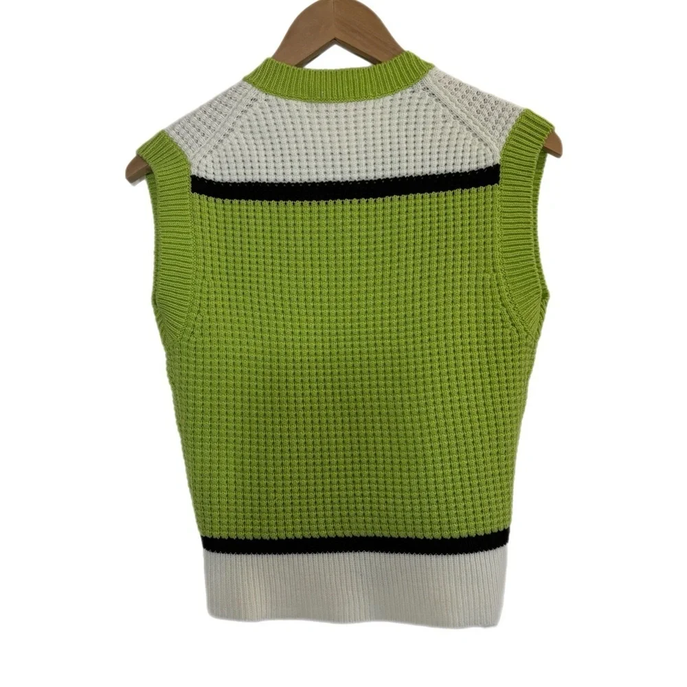 UNIQLO Marni lime green knit pullover sweater vest - Picture 3 of 5